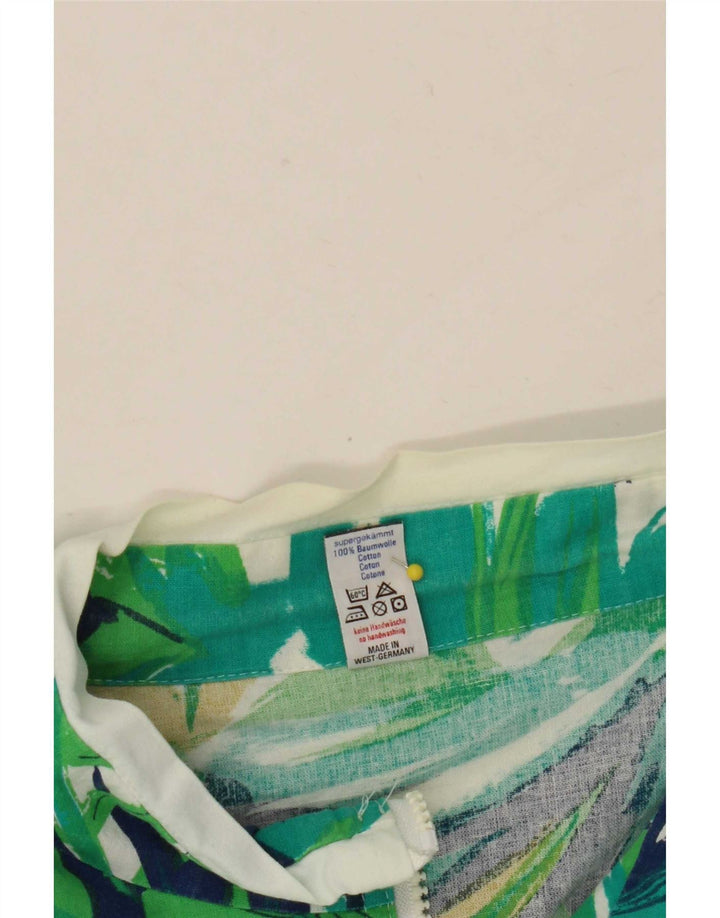 Trigema Γυναικεία φόρμα Oversized Top Jacket UK 16 Large Green Floral