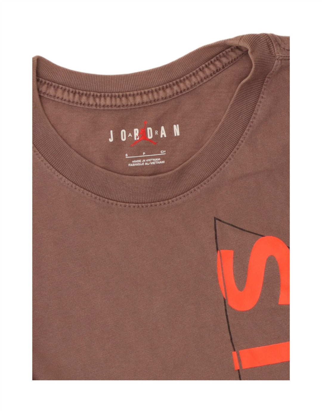 JORDAN Ανδρικό T-Shirt γραφικό Paris Saint Germain Top Μικρό καφέ