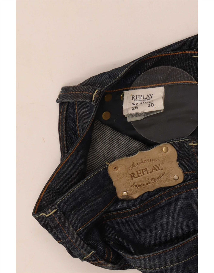 Replay Γυναικείο Slim Jeans W25 L30 Navy Blue Cotton
