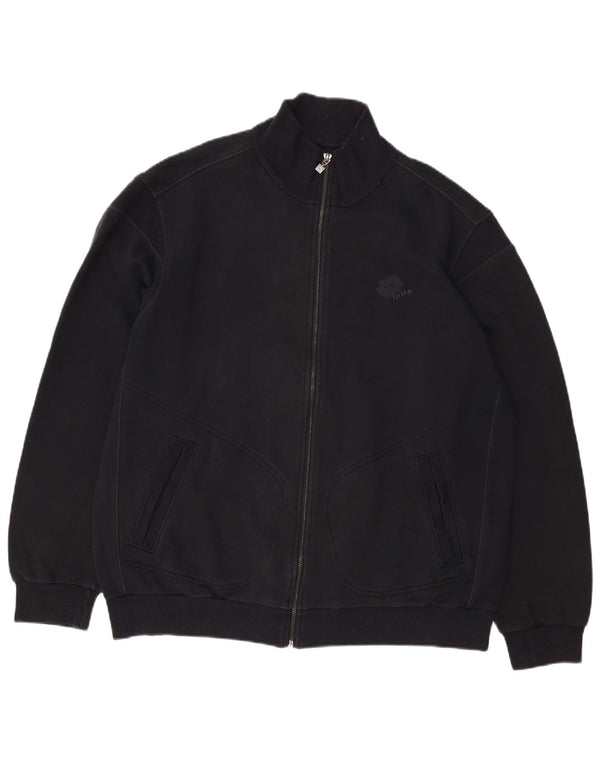 Ανδρική φόρμα LOTTO Top Jacket 2XL Μαύρο Βαμβακερό