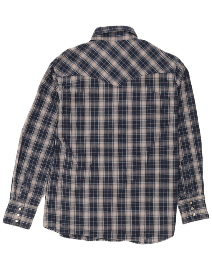 Ανδρικό πουκάμισο WRANGLER, μεσαίο μπλε ναυτικό, βαμβακερό