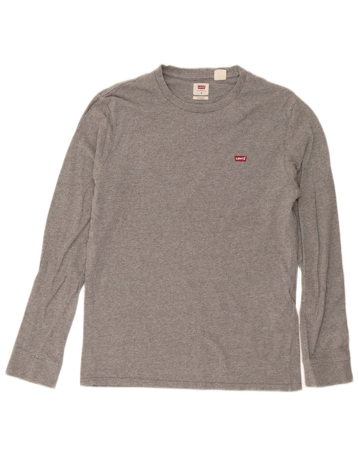Ανδρική φόρμα Levi's κανονική φόρμα με μακρυμάνικο μικρό βαμβακερό γκρι