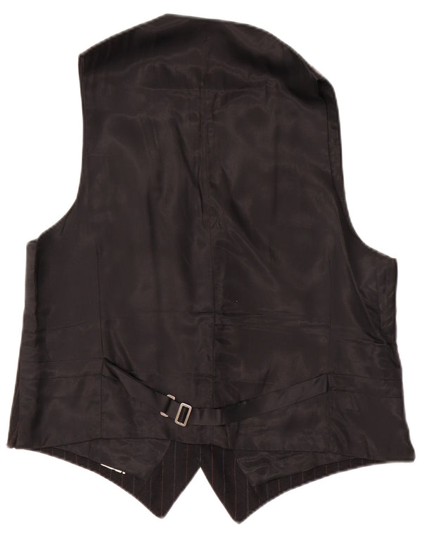 Vintage Ανδρικό Γιλέκο Μικρό Μαύρο Ριγέ