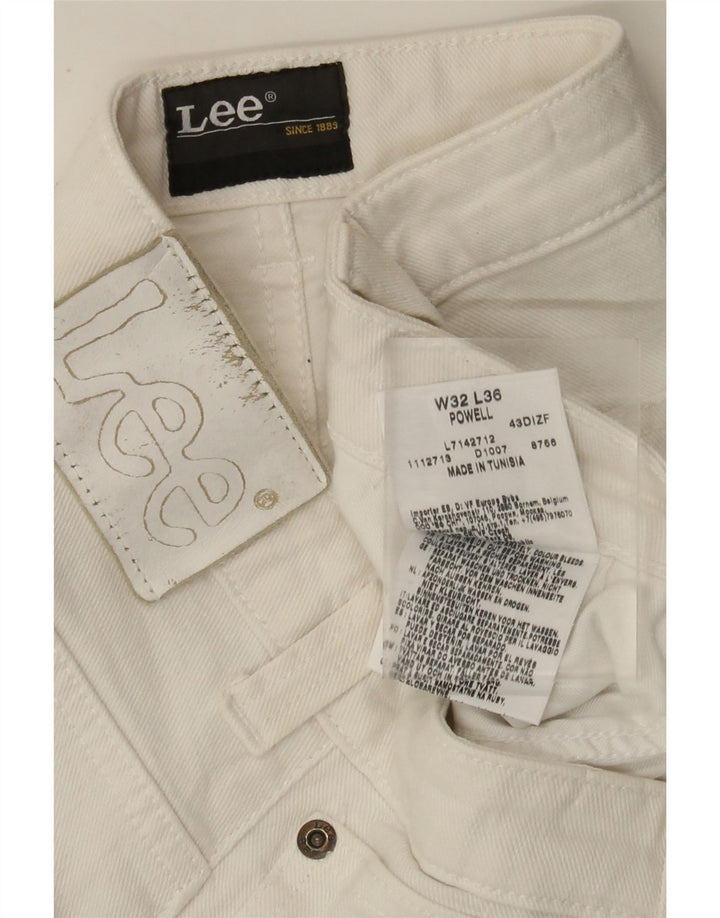 LEE Γυναικείο Powell Slim Jeans W32 L27 Λευκό βαμβακερό