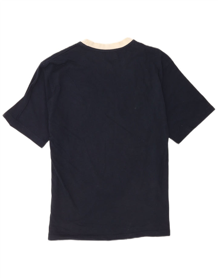 Fred Perry Ανδρικό T-Shirt Top Large Navy Blue από βαμβάκι