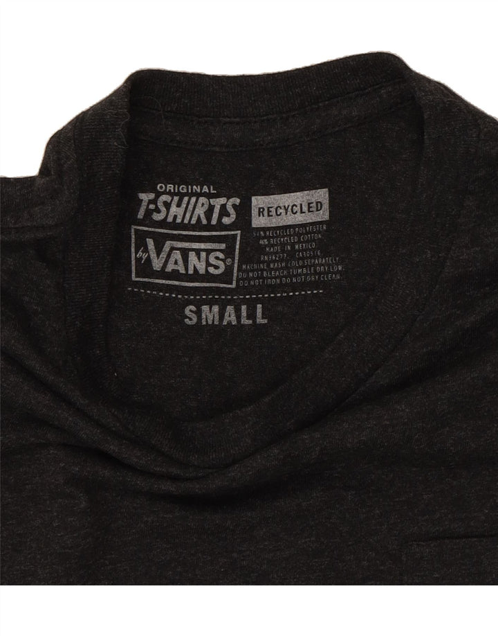 VANS Mens Graphic T-Shirt Top Small Grey Polyester Vintage Vans and Second-Hand Vans from Messina Hembry 