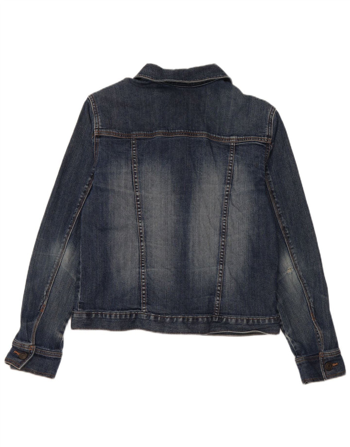 Eddie Bauer Γυναικείο Τζιν Μπουφάν UK 14 Μεσαίο Μπλε Βαμβακερό