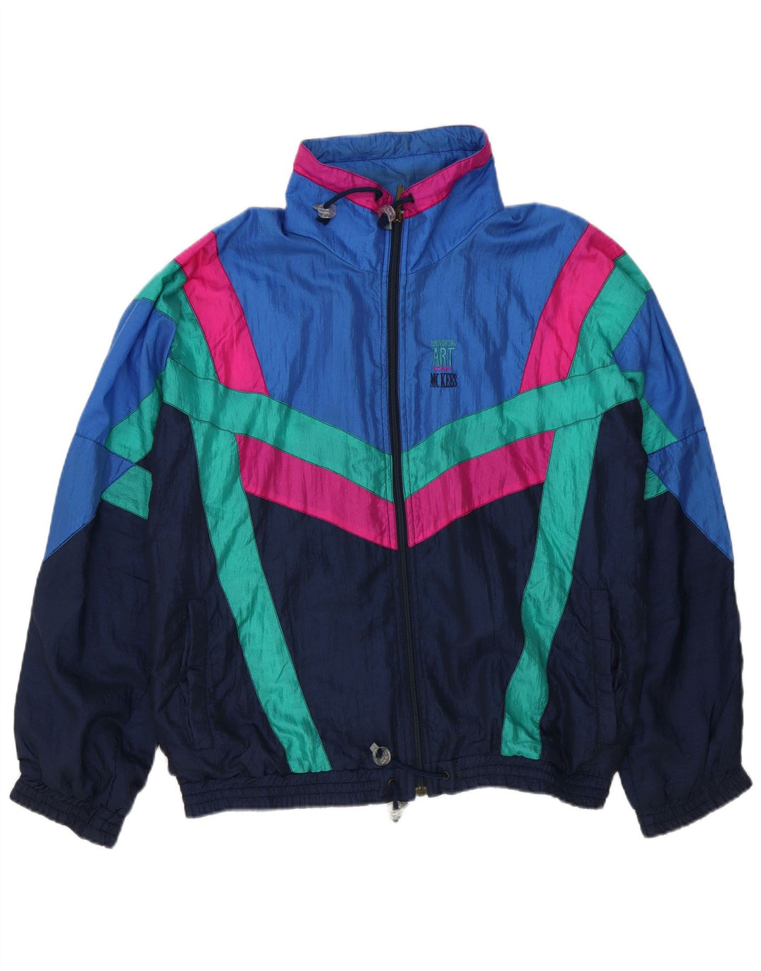 Ανδρική ρετρό αθλητική φόρμα MC Kee's Top Jacket μεσαίο μπλε χρώμα