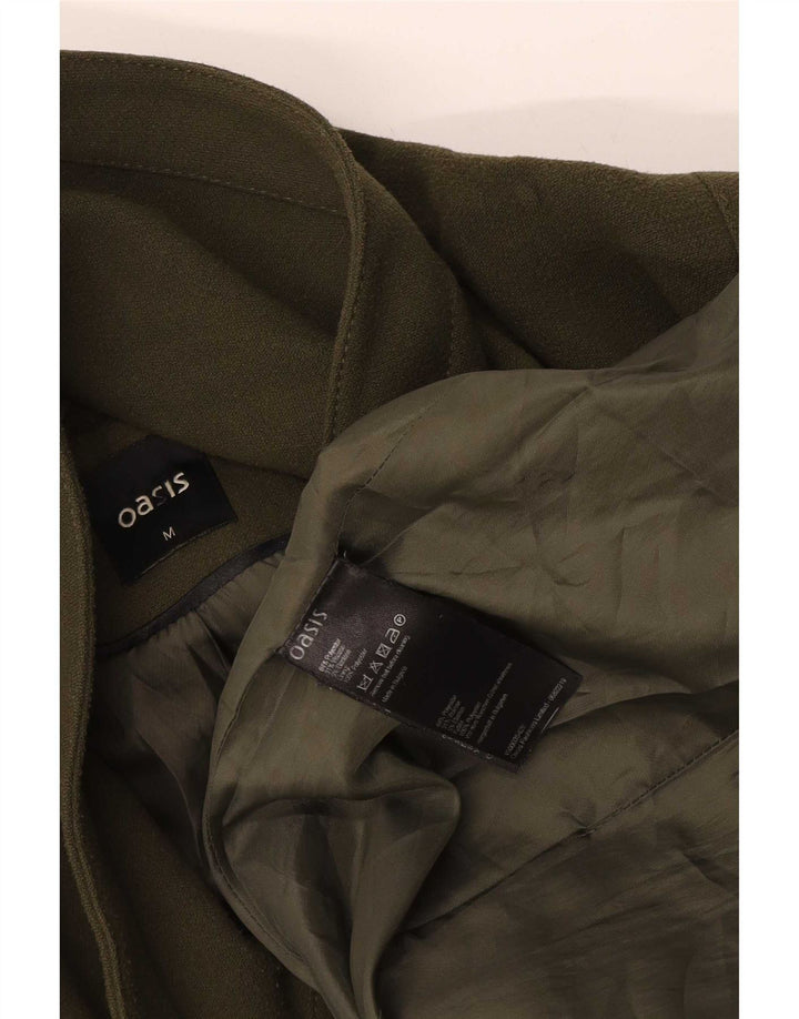 Oasis Γυναικείο Πανωφόρι UK 14 Medium Khaki Polyester