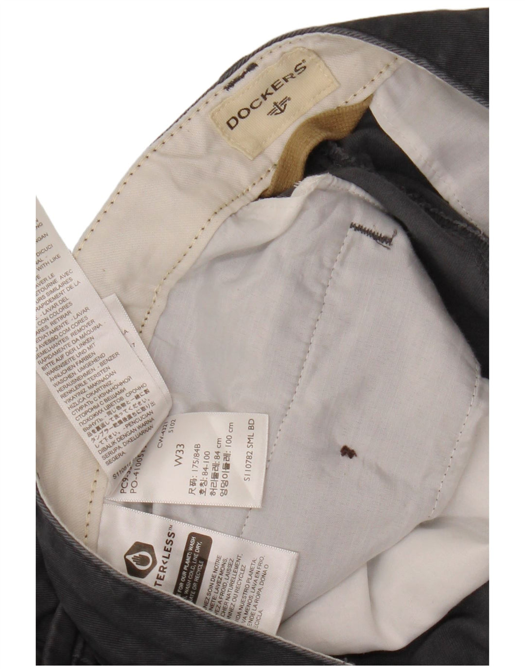 Ανδρικό σορτς Chino Dockers W33 Βαμβακερό μεσαίο γκρι