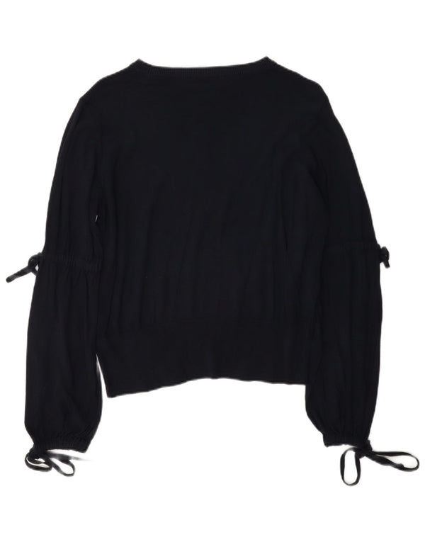 Marks & Spencer Γυναικείο πουλόβερ με λαιμόκαυστο UK 14 Large Navy Blue
