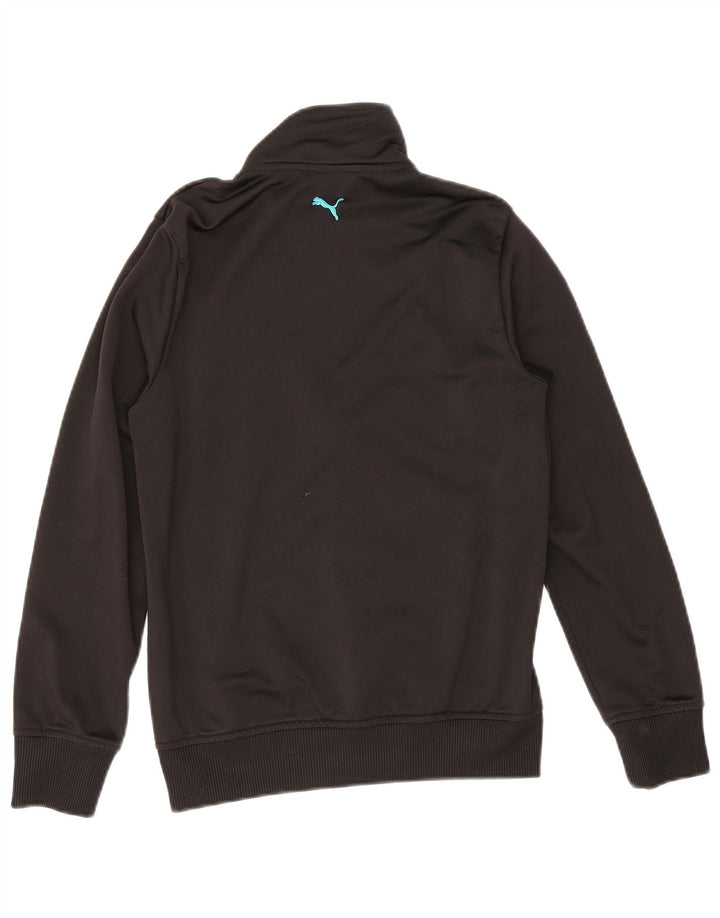 Μπουφάν Puma Boys Graphic αθλητική φόρμα 11-12 ετών Μαύρο πολυεστέρα