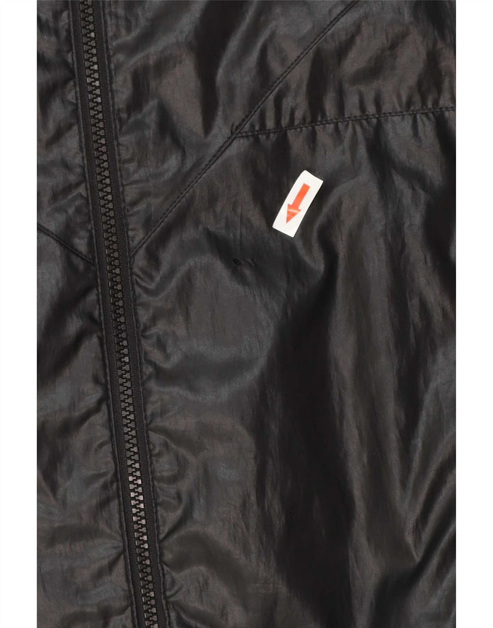 Adidas Ανδρικό μπουφάν βροχής με κουκούλα UK 38 Medium Μαύρο Πολυεστέρας