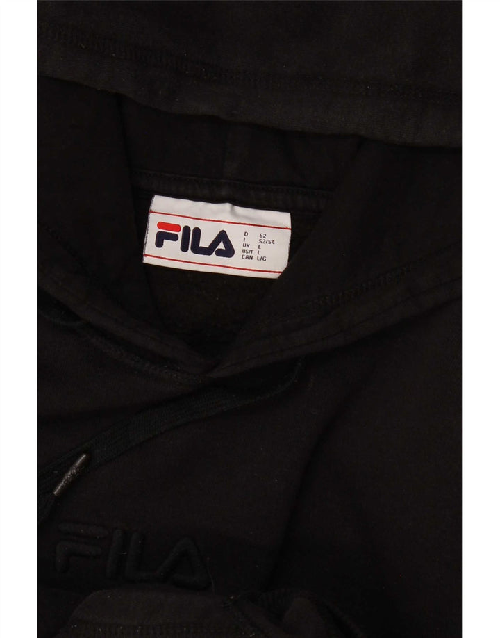 Fila Ανδρικό Hoodie Jumper Large Μαύρο