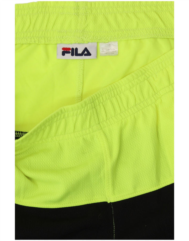 Fila Boys Sport σορτς 15-16 ετών Μαύρο Colourblock Πολυεστέρας
