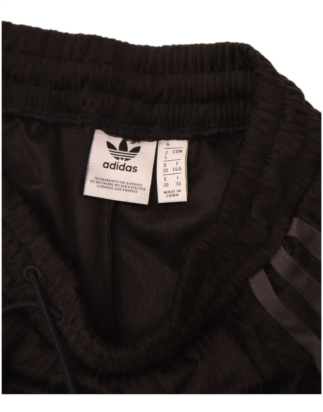 Γυναικεία αθλητική φόρμα Adidas Παντελόνι Joggers UK 4 XS Μαύρο Πολυεστέρα