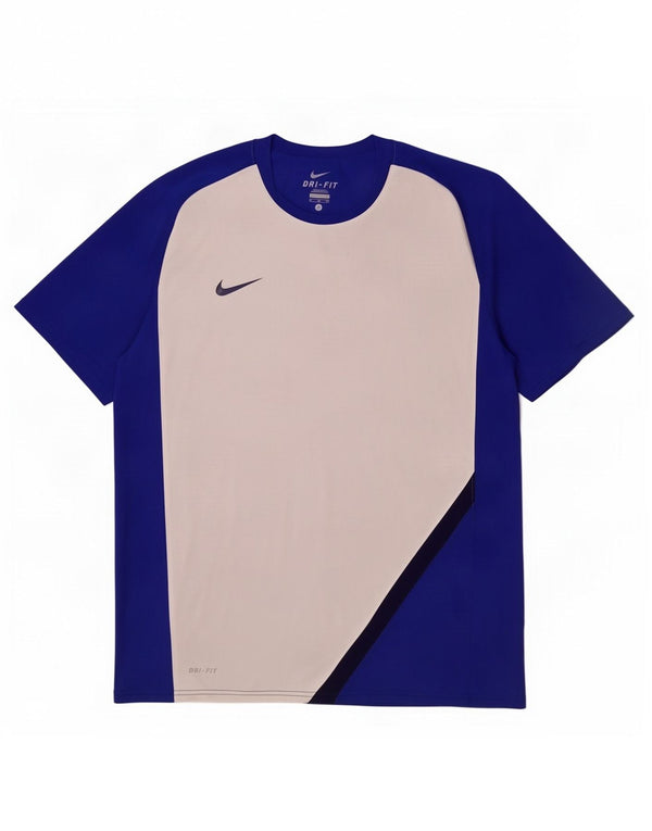 Ανδρικό T-shirt Nike Dri Fit Top XL Blue Colorblock Polyester