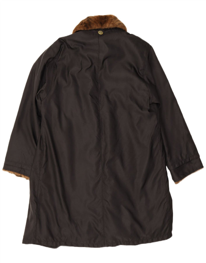 Vintage Γυναικείο παλτό Sherpa IT 42 Medium Black Polyamide