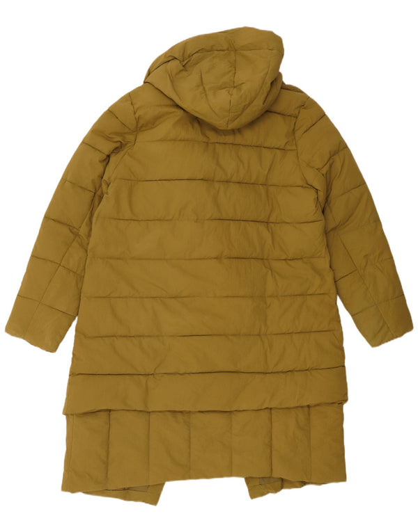 Fly Γυναικείο ασύμμετρο παλτό με κουκούλα UK 18 XL Khaki Nylon