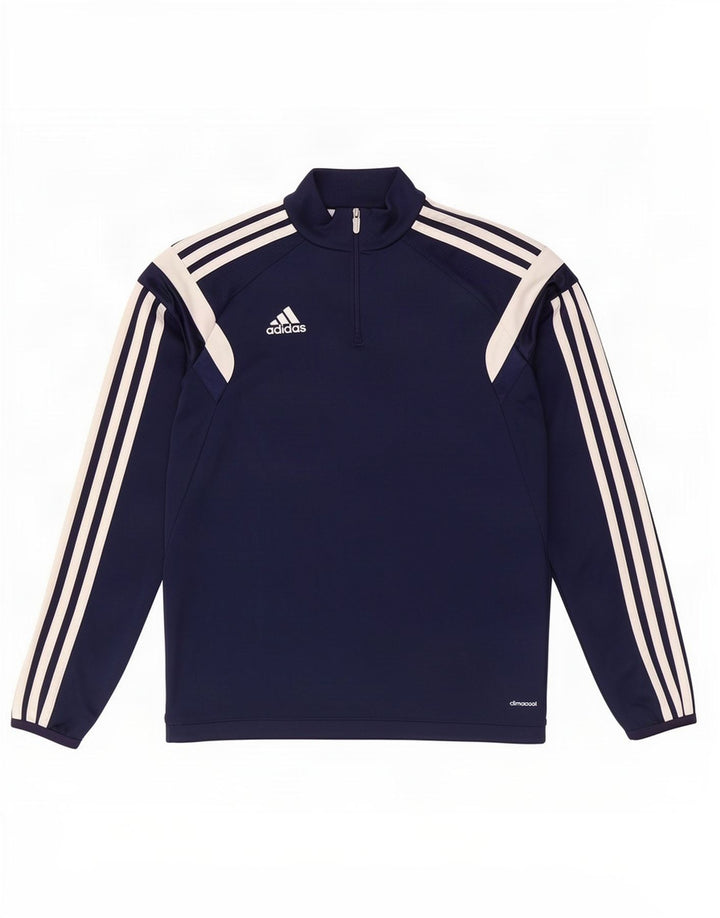 Adidas Boys Climacool Πουλόβερ φόρμα φόρμας 11-12 ετών μεγάλο Navy Blue