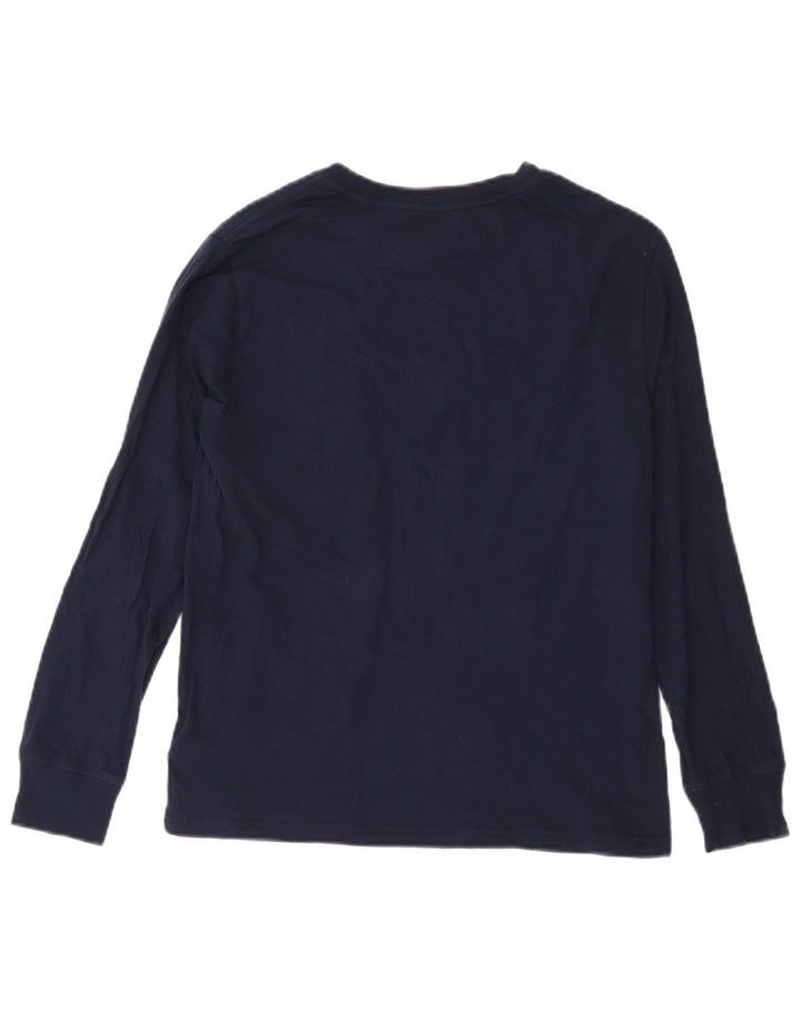 Ralph Lauren Boys Μπλουζάκι μακρυμάνικο 14-15 ετών μεγάλο navy μπλε βαμβακερό