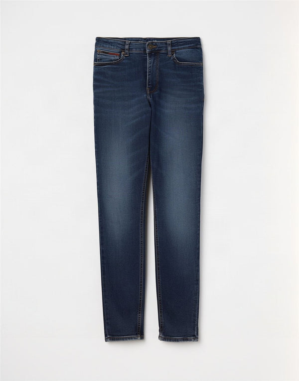 Tommy Hilfiger Ανδρικά Simon Skinny Jeans W30 L32 Navy Blue Cotton