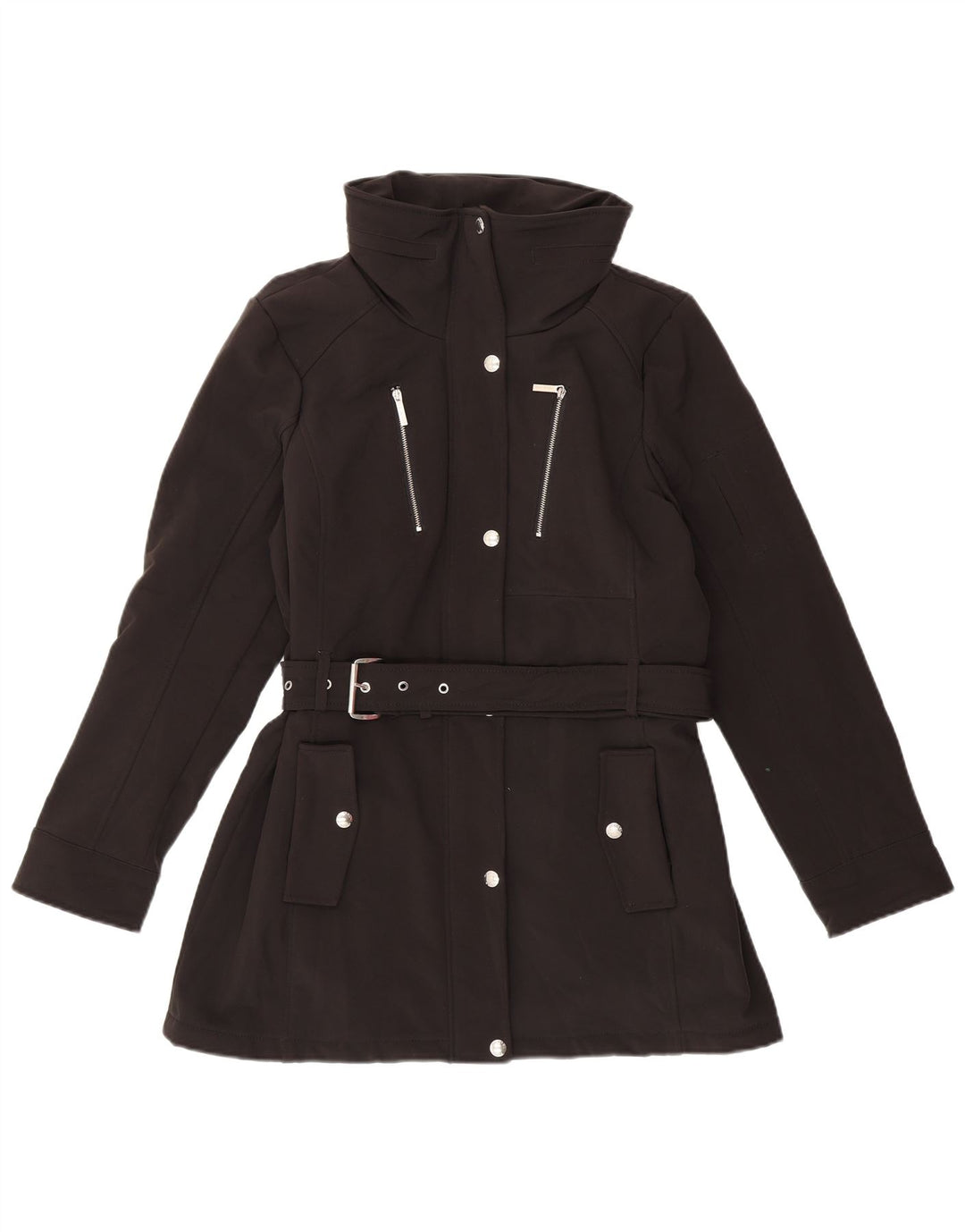 MICHAEL KORS Γυναικείο Utility Jacket UK 14 Large Black Polyester