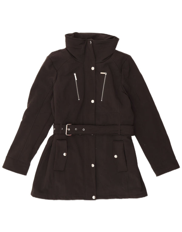 MICHAEL KORS Γυναικείο Utility Jacket UK 14 Large Black Polyester