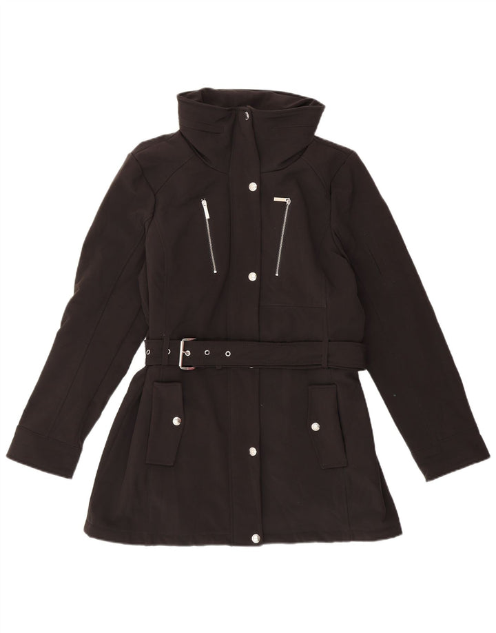 MICHAEL KORS Γυναικείο Utility Jacket UK 14 Large Black Polyester