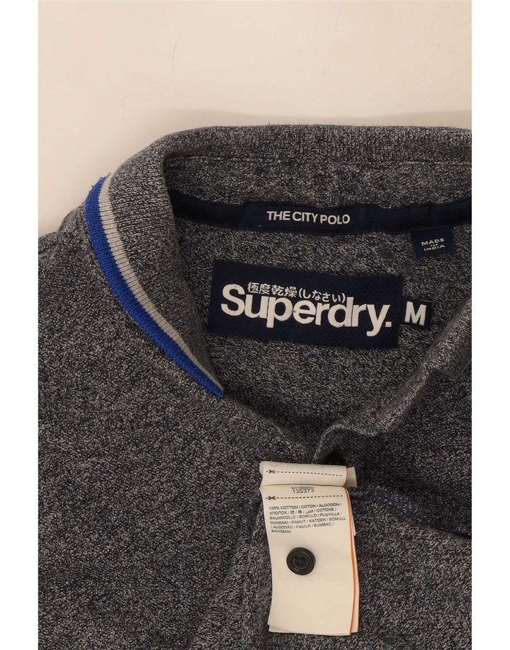 Ανδρικό πουκάμισο πόλο Superdry, Βαμβακερό, μεσαίο ναυτικό