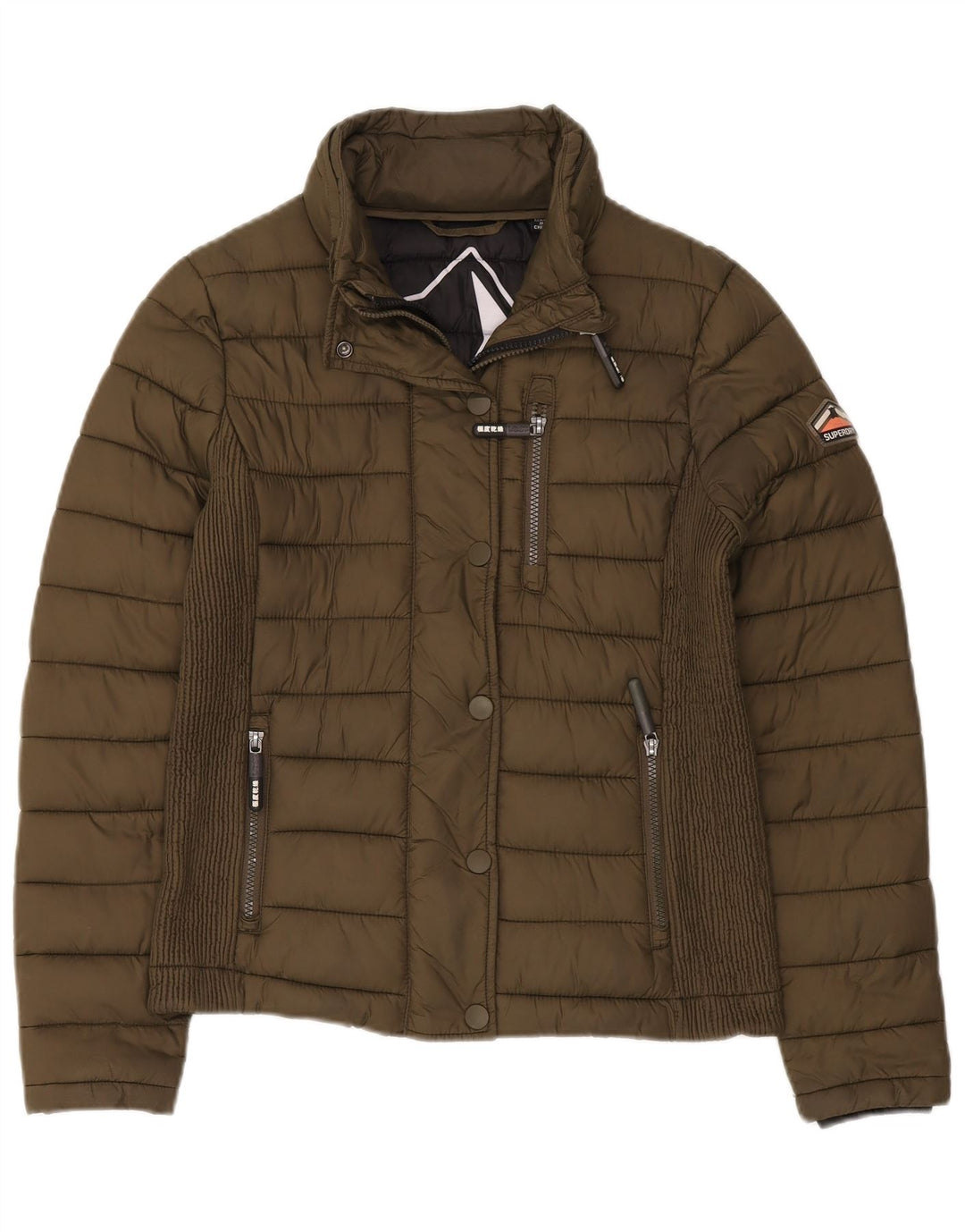 Superdry γυναικείο μπουφάν με επένδυση UK 12 Medium Khaki Nylon