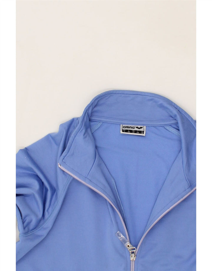 ARENA Womens Tracksuit Top Jacket UK 12 Medium Blue Polyamide Vintage Arena and Second-Hand Arena from Messina Hembry 