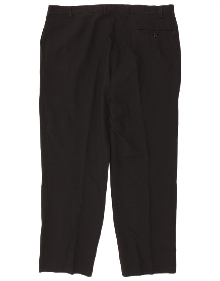 Marks & Spencer Ανδρικό ίσιο παντελόνι Chino W38 L29 Μαύρο πολυεστέρα