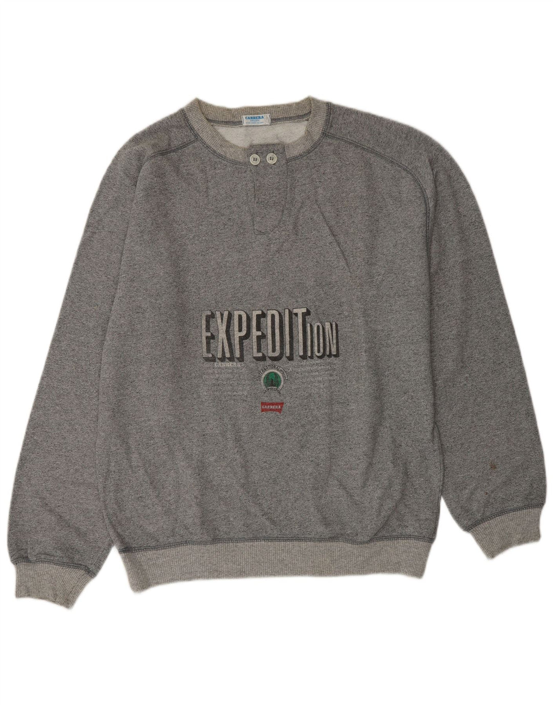 Ανδρικό γραφικό φούτερ CARRERA Jumper μεγάλο γκρι βαμβακερό
