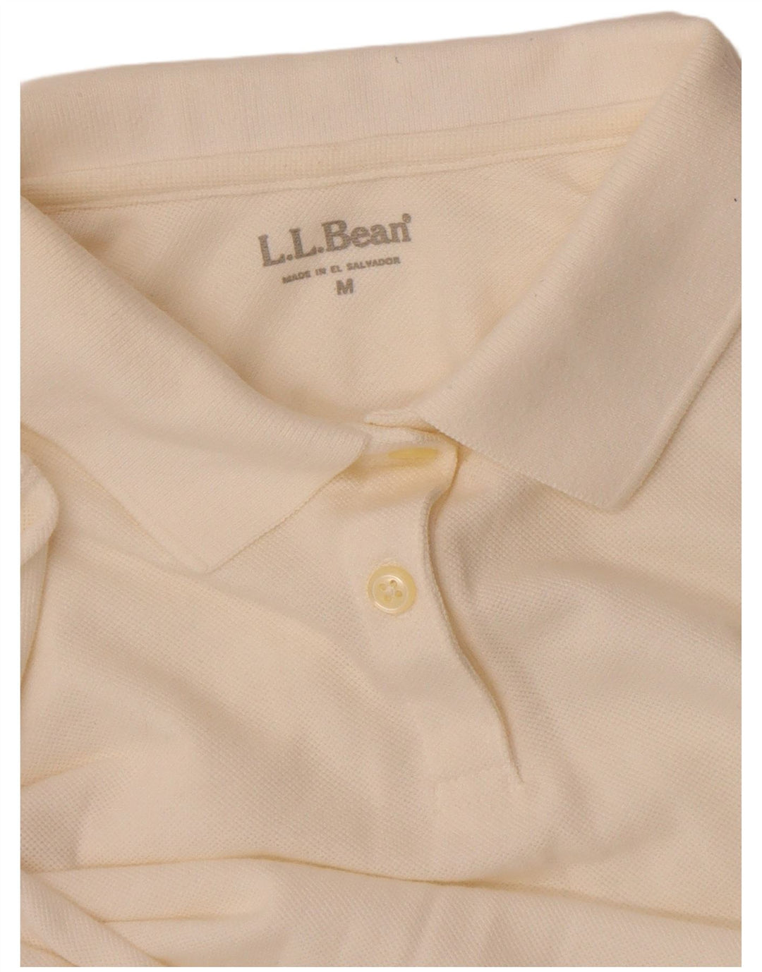 Γυναικείο μακρυμάνικο μπλουζάκι πόλο L.L.Bean UK 14 Medium White