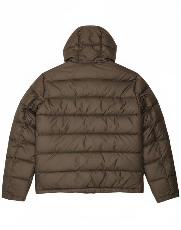 Trussardi Jeans Ανδρικό μπουφάν με κουκούλα IT 54 2XL Khaki Polyester