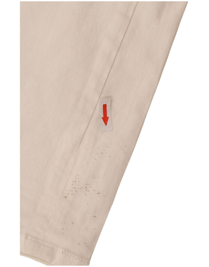 Γυναικείο τζιν ίσιο Calvin Klein US 10 Medium W30 L26 Λευκό βαμβακερό