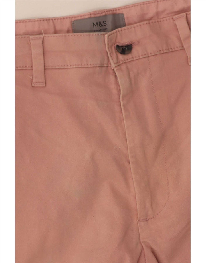 Ανδρικό σορτς Chino Marks & Spencer W32 Μεσαίο ροζ βαμβακερό