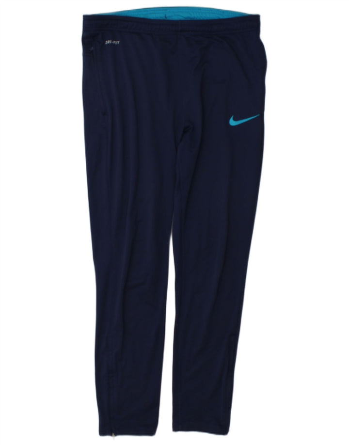 Ανδρικές φόρμες Nike Dri Fit Παντελόνια μεσαίου μπλε ναυτικού πολυεστέρα