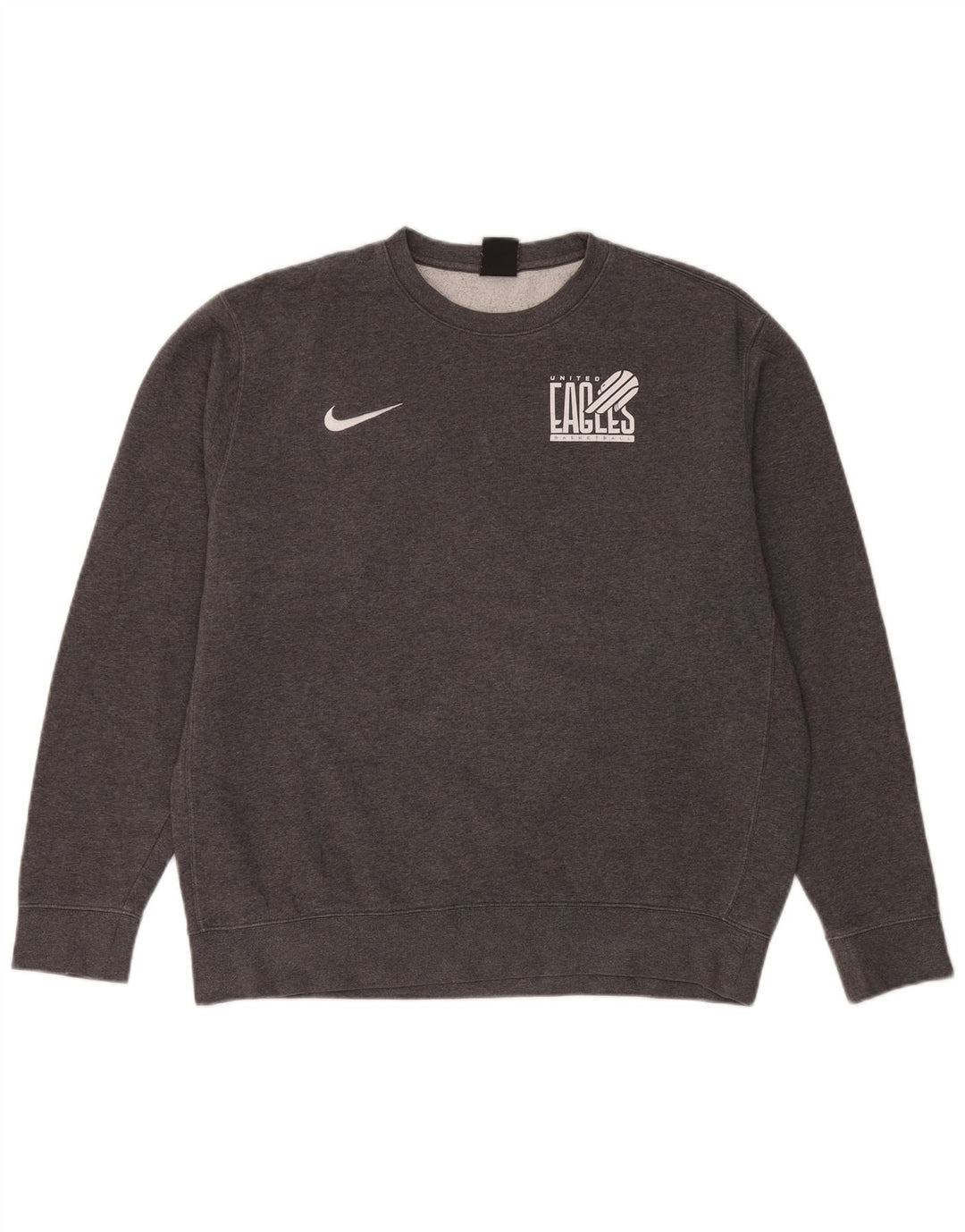 Ανδρικό γραφικό φούτερ Nike Eagles Jumper μεγάλο γκρι βαμβακερό