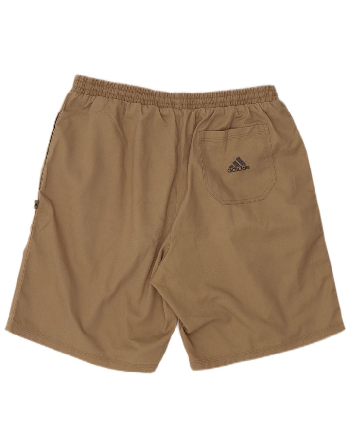 Ανδρικό casual σορτς Adidas μεγάλο W32 μπεζ πολυεστέρα