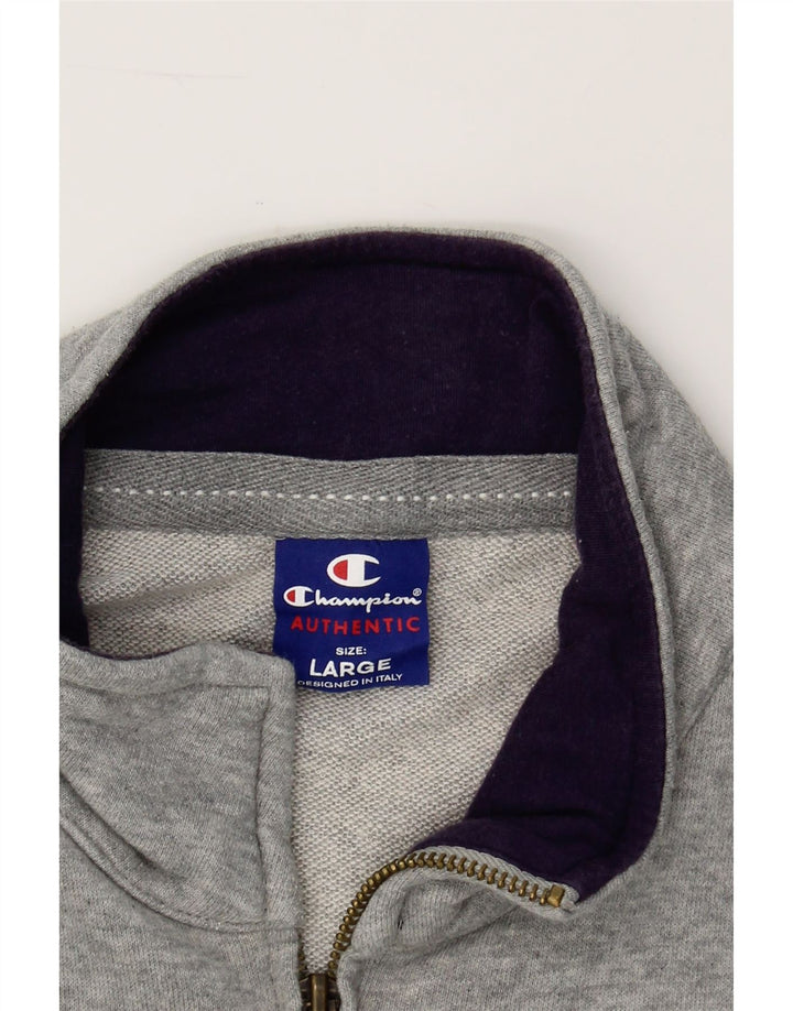 CHAMPION Mens USA Graphic Tracksuit Top Jacket Large Grey Cotton Vintage Champion and Second-Hand Champion from Messina Hembry 