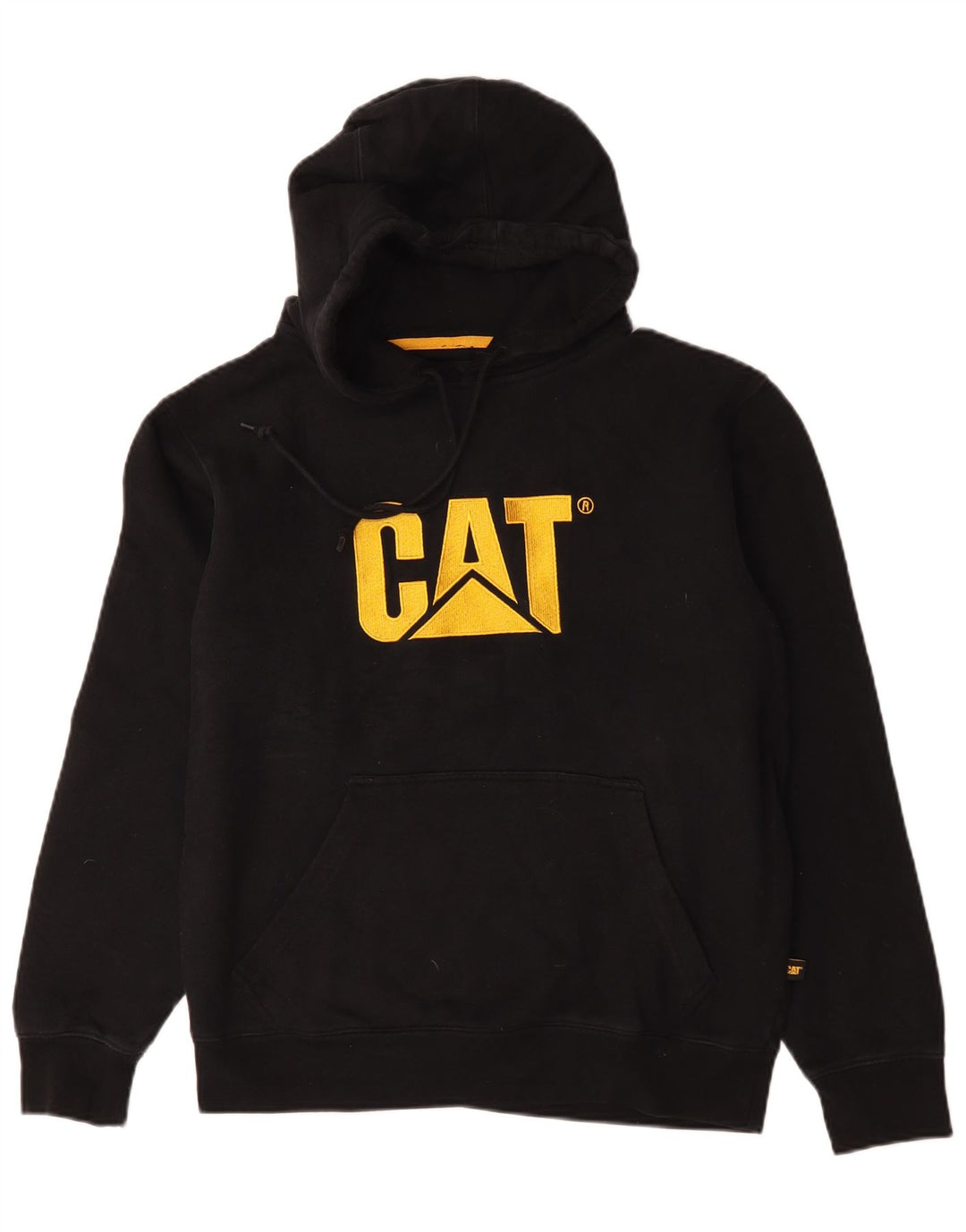 Caterpillar Ανδρικό γραφικό κουκούλα, μεσαίο μαύρο βαμβακερό