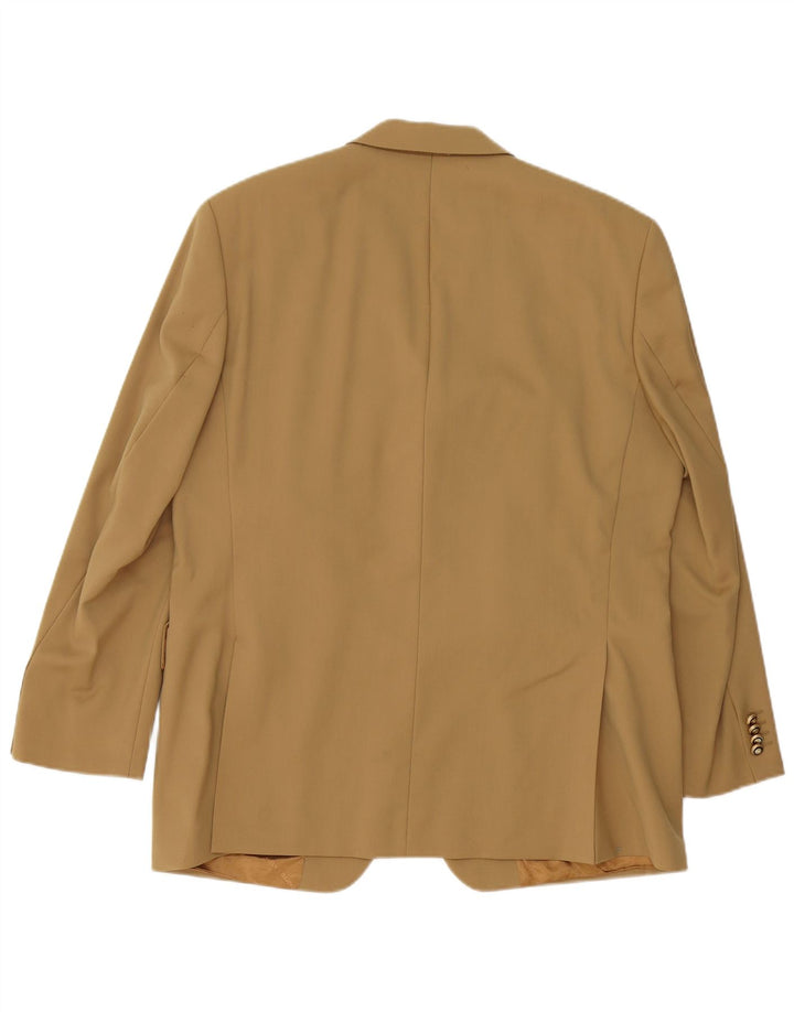 PIERRE CARDIN Ανδρικό σακάκι με 3 κουμπιά σακάκι UK 40 μεγάλο μπεζ παρθένο μαλλί