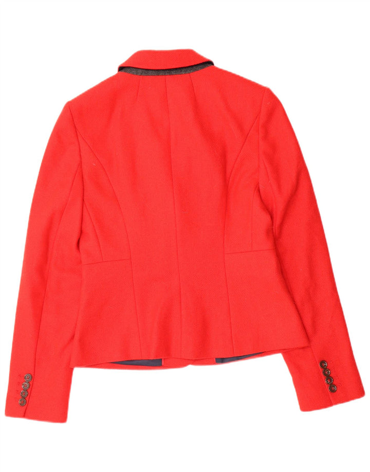 Hobbs Γυναικείο μπουφάν blazer 2 κουμπιών UK 10 Small Red Wool