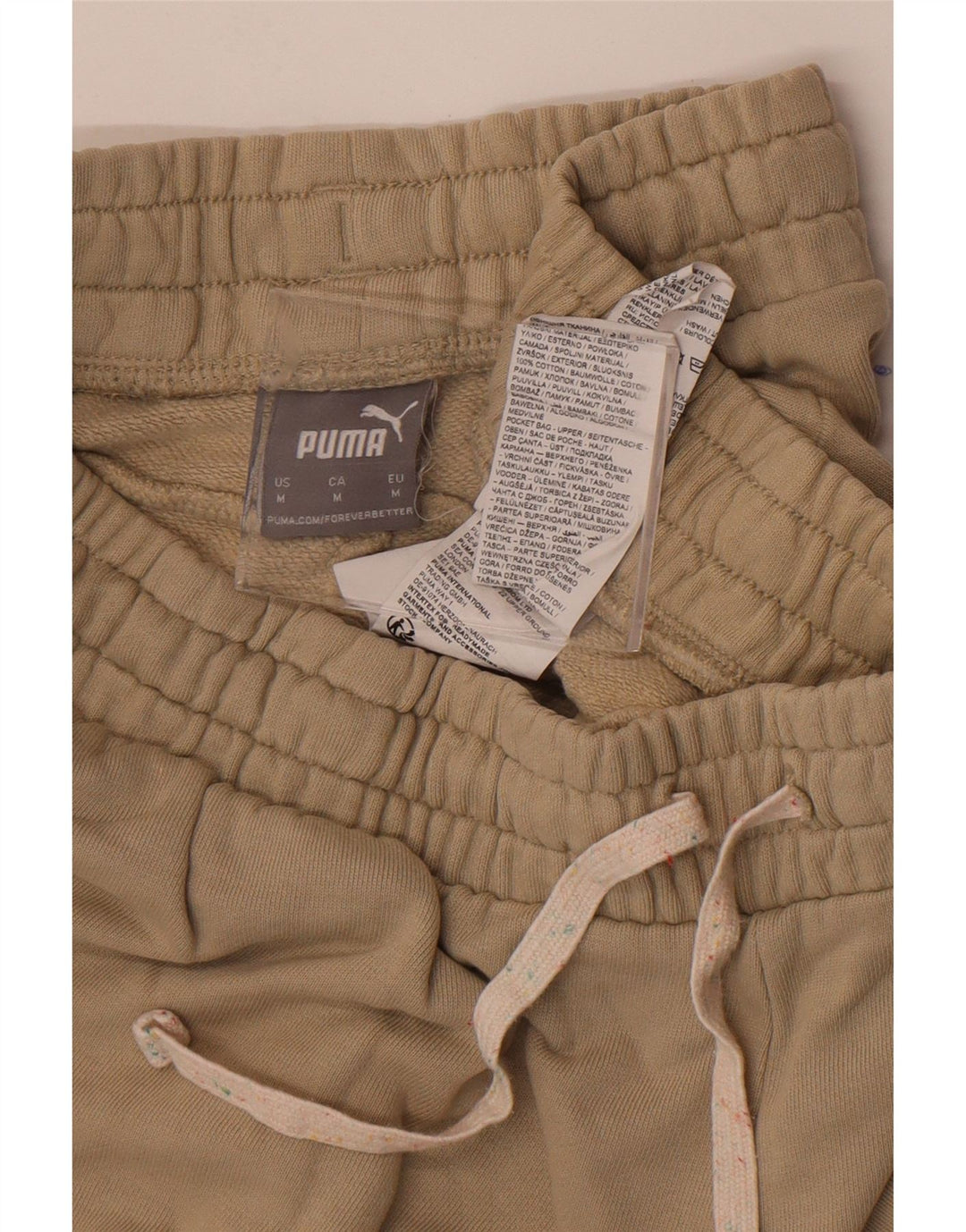 Ανδρική φόρμα Puma Παντελόνι Joggers Βαμβακερό μεσαίο μπεζ