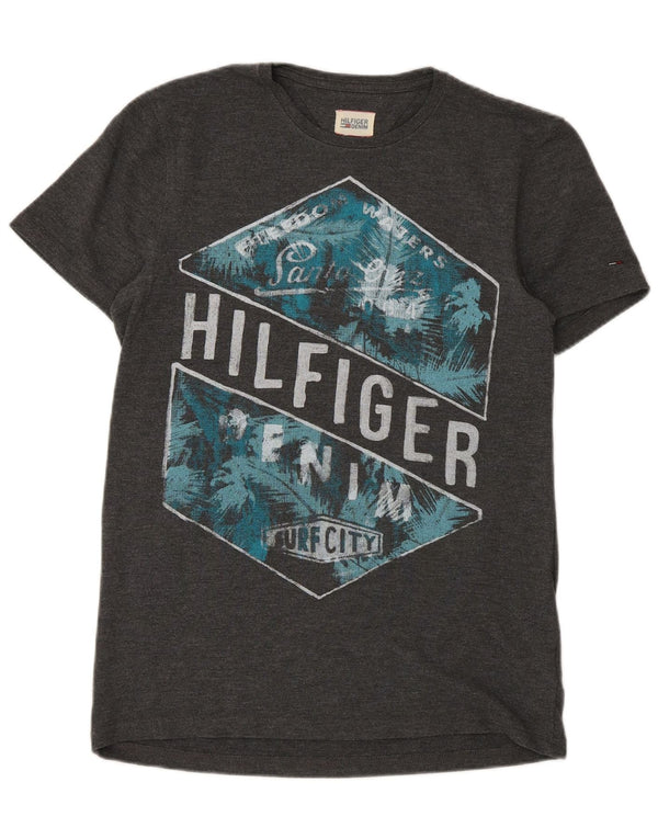 Ανδρικό γραφικό T-Shirt Tommy Hilfiger Top Medium Grey