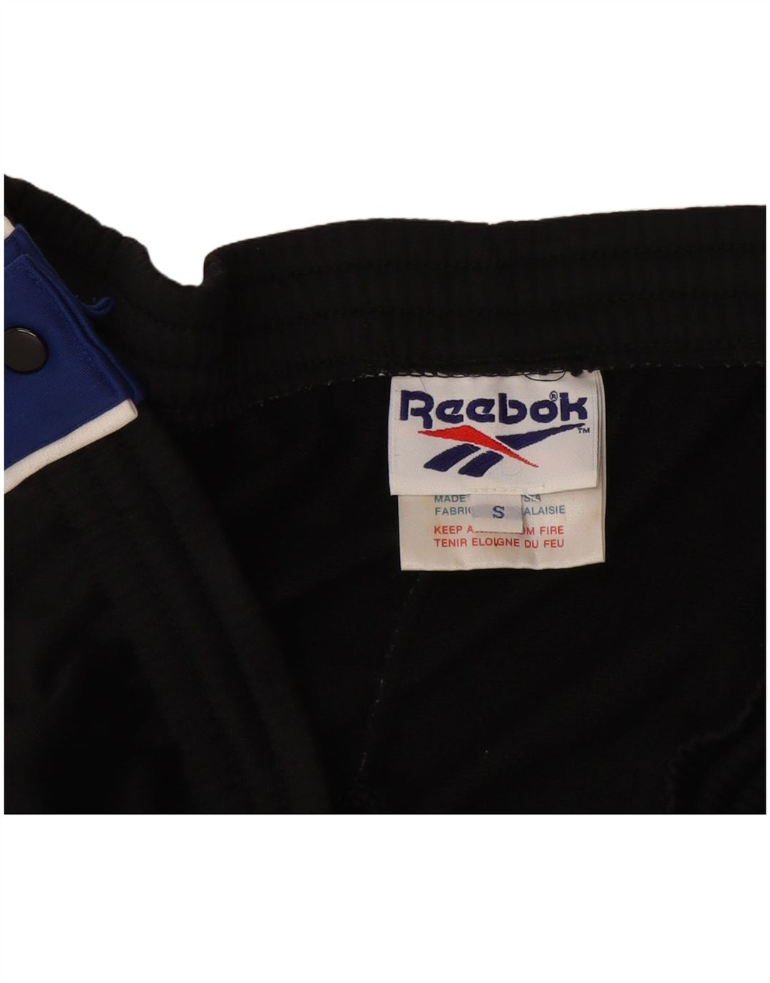 Ανδρική αθλητική φόρμα Reebok Παντελόνι Small Black Colourblock Polyester