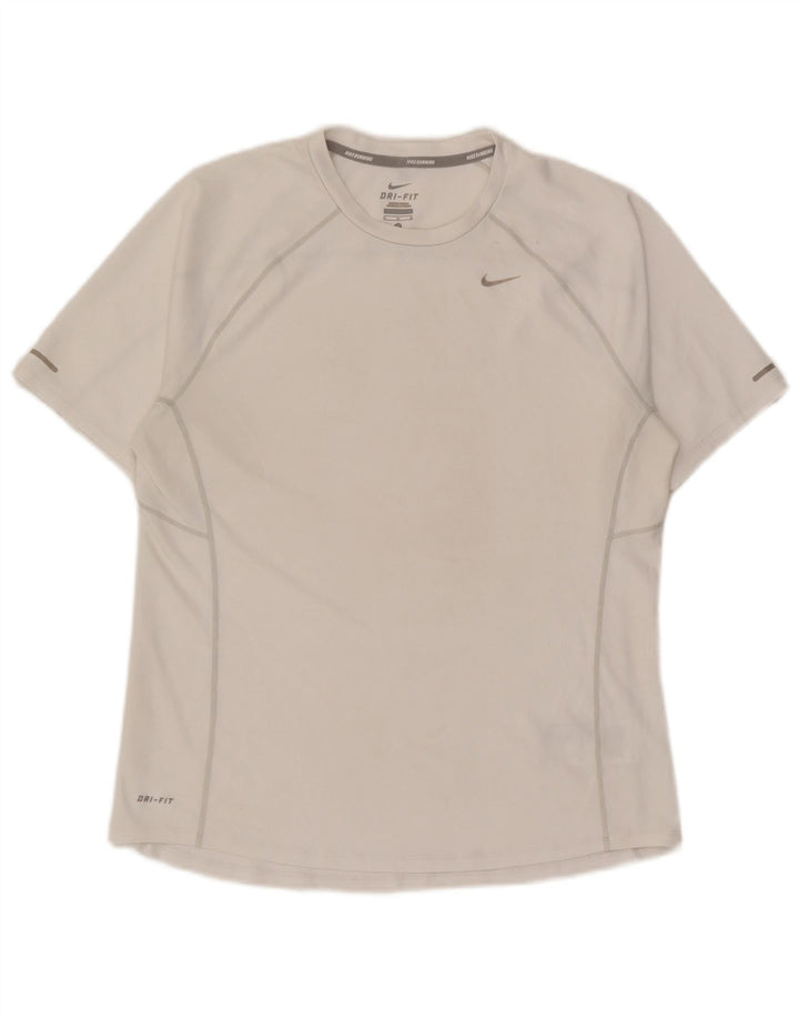 Ανδρικό T-Shirt Nike Dri Fit, μεσαίο λευκό πολυεστέρας