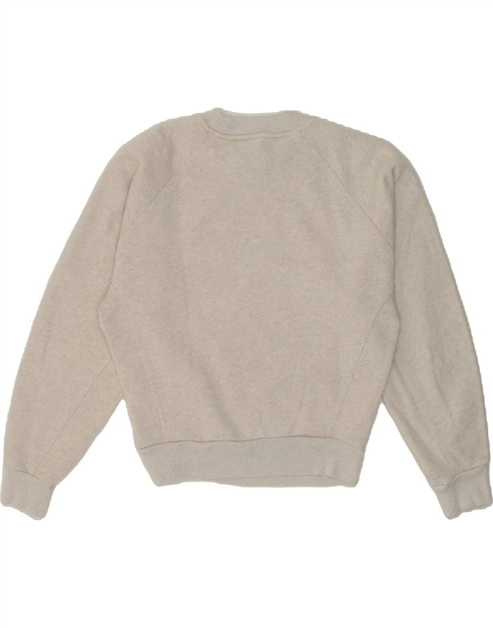 ADIDAS Womens Sweatshirt Jumper UK 14 Medium White Cotton Vintage Adidas and Second-Hand Adidas from Messina Hembry 